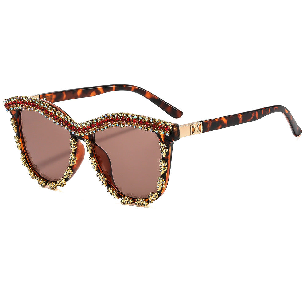 Damen Sonnenbrille mit luxuriösem Kristallbesatz Brehn
