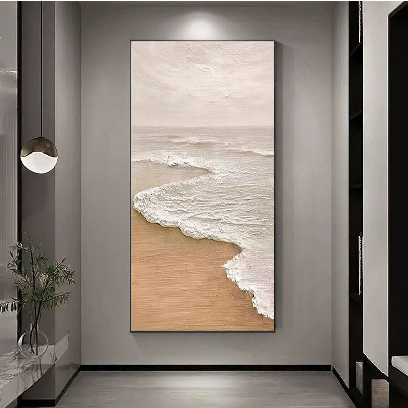 Abstrakte Küstenlandschaft Leinwandkunstwerk