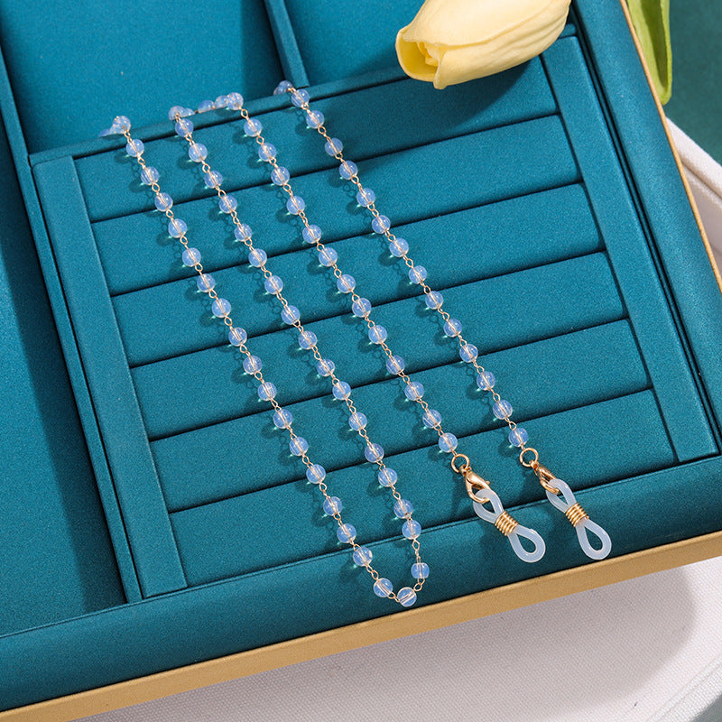 Elegante Perlenbrille Halterkette Brehn