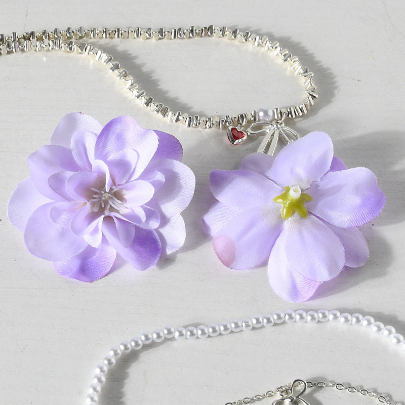 Elegante florale Haarklammern