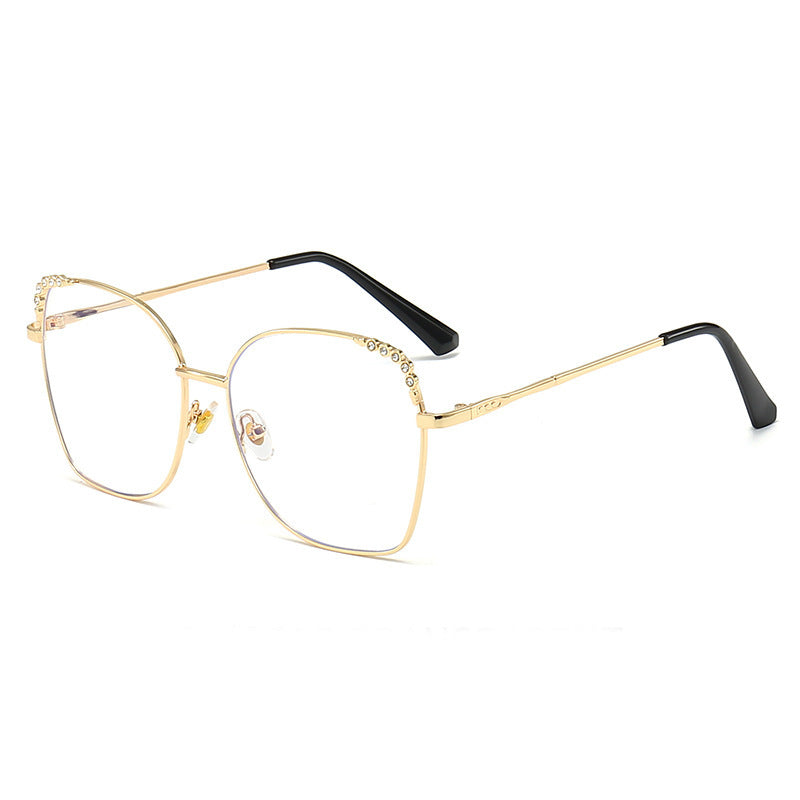Elegante Quadratische Sonnenbrille mit Funkelnden Akzenten Brehn