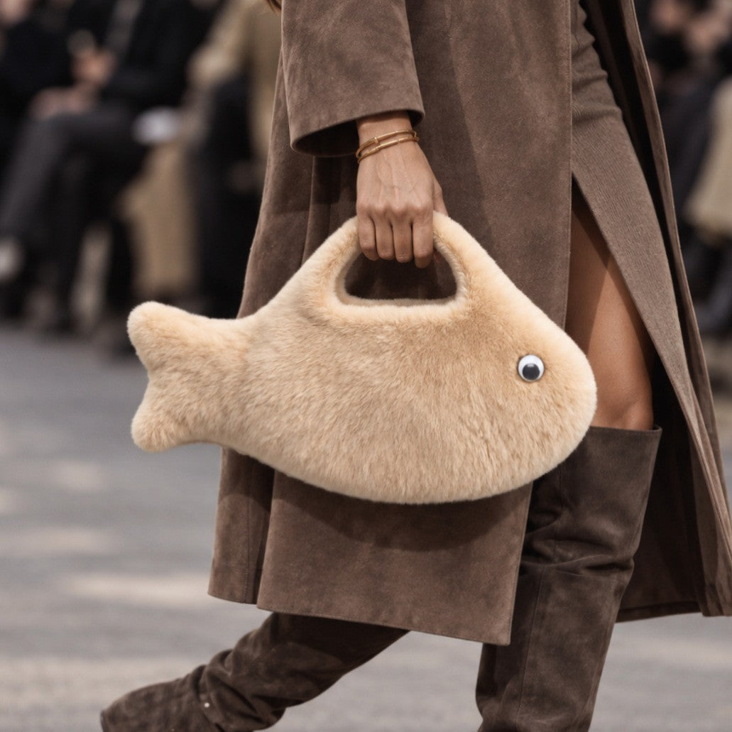 Verspielt Fischförmige Handtasche