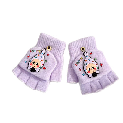 Verspielte Cartoon Fingersless Handschuhe Brehn
