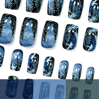 Winter Wonderland Acryl Nagelkunst Brehn
