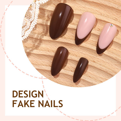 Kunstnagelset mit glamourösen Hochglanz-Designs Brehn