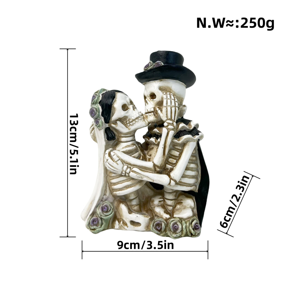 Romantische Skeletfigur Brehn