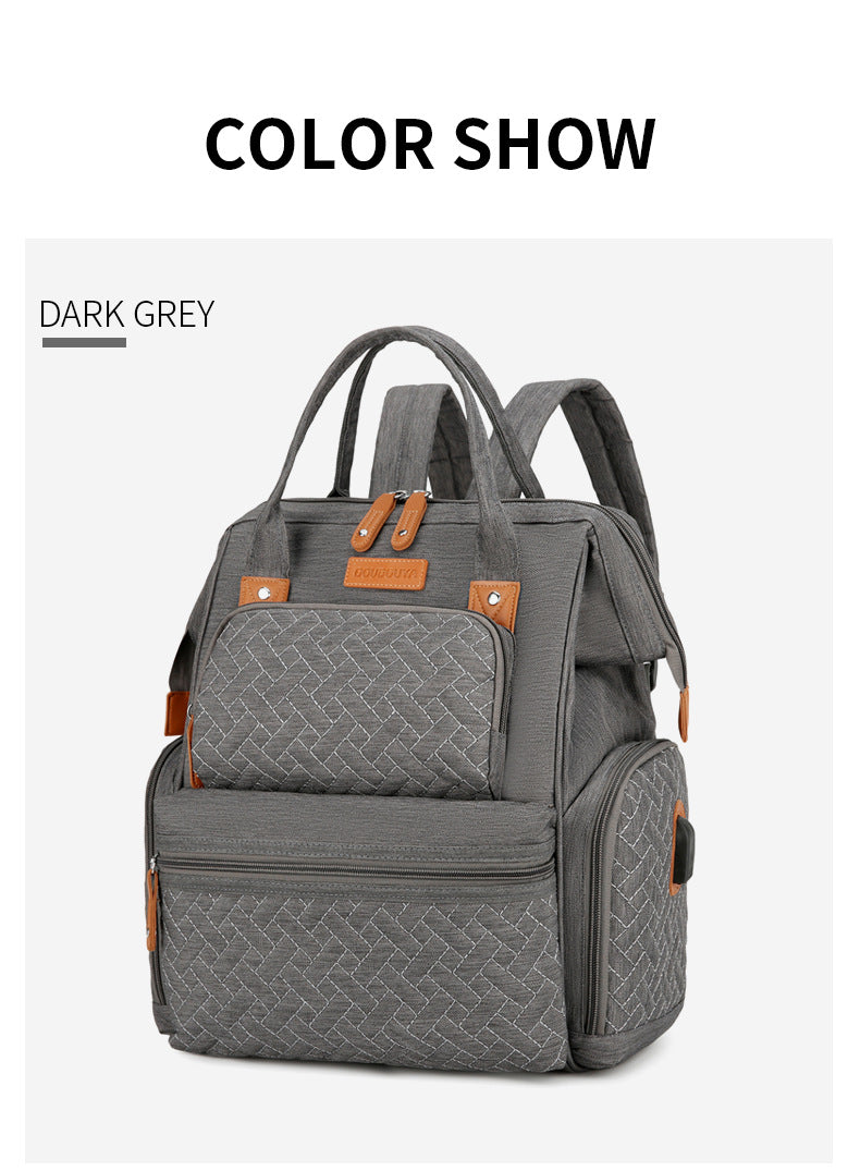 Stylische Multi-Pocket Wickeltasche Brehn