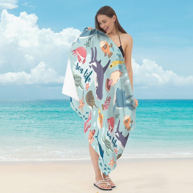 Strandtuch mit maritimem Sternenmotiv Brehn