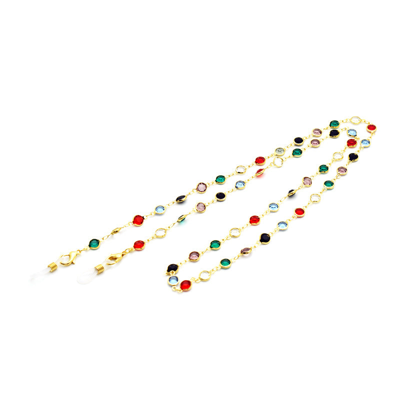 Bunte Edelstein Brillen Kette Brehn