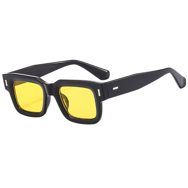 Damen Modische Quadratische Sonnenbrille mit robustem Rahmen und polarisierten Gläsern Brehn