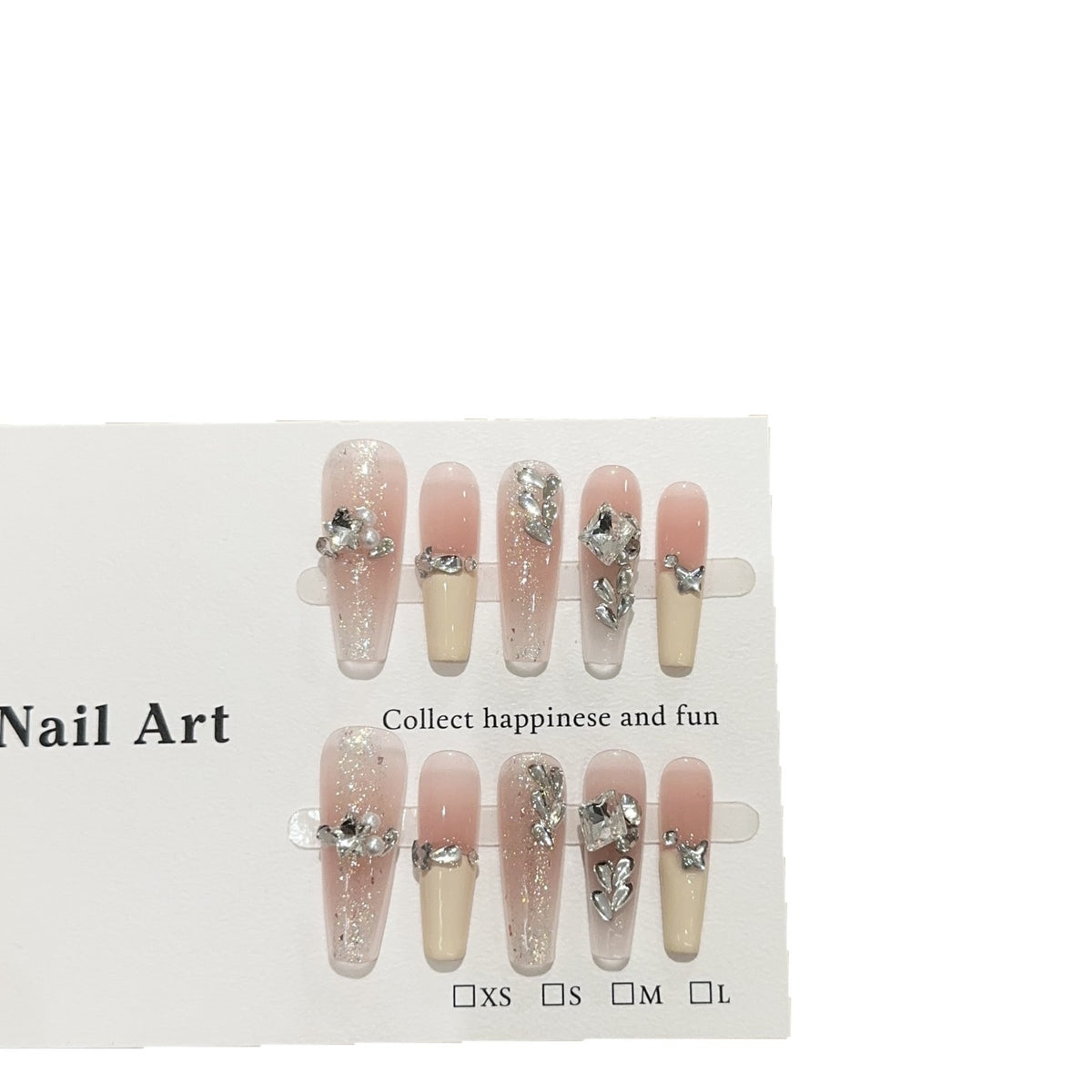 Dekoratives glitzerndes Press-On-Nagelset