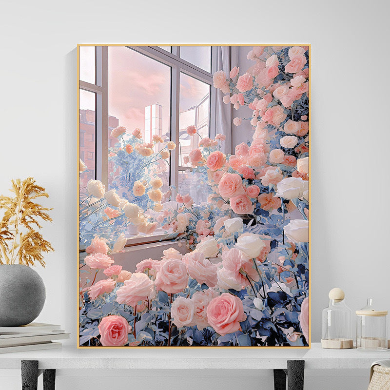 Floral Garden Scene Wandkunst Brehn