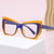 Damen Modische Brille mit auffälligem, geometrischem Rahmen Brehn