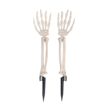 Glow-in-the-Dark Skeletthand Gartenstecker Brehn