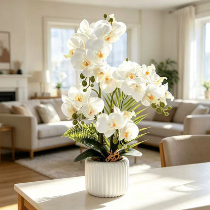 Künstliche Orchideenarrangement für dekorative Wohnbebilderung