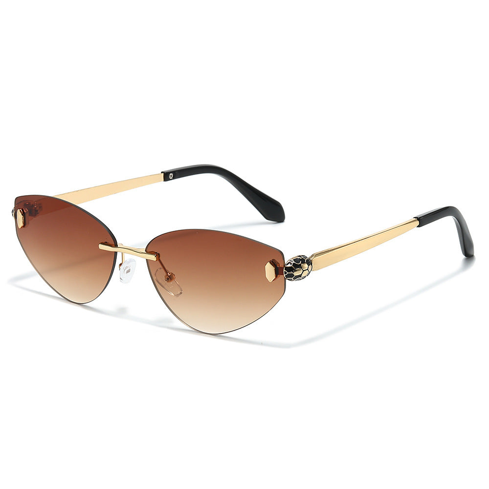 Cat-Eye Vision Shield Sonnenbrille Brehn