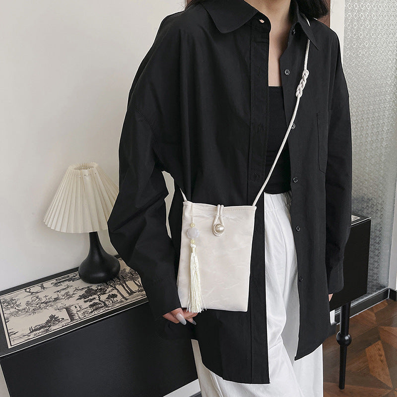 Elegante Texturierte Mini Crossbody Tasche Brehn