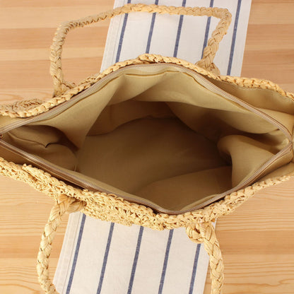 Handgeknüpfte Strandtasche mit Dekorativem Motiv Brehn