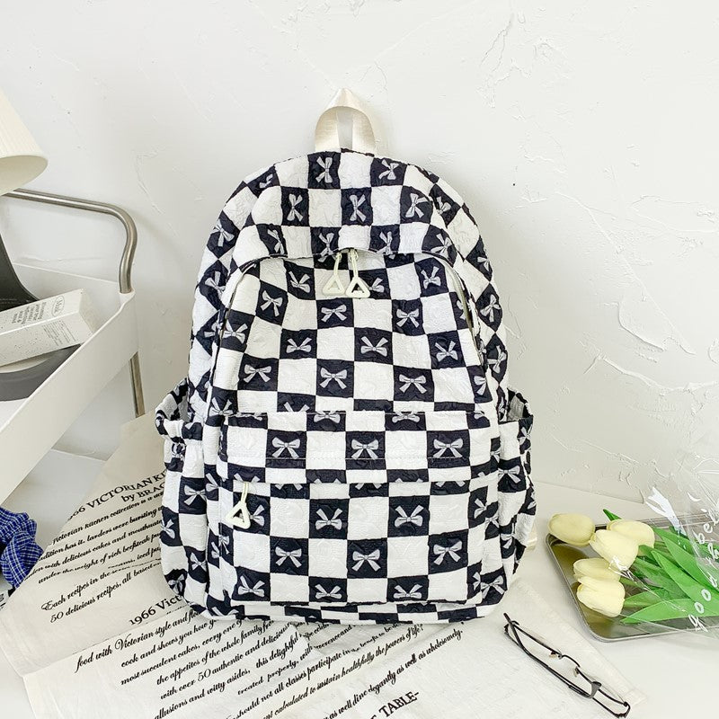 Verspielter Schleifen-Druck-Rucksack