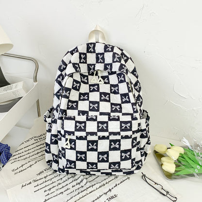 Verspielter Schleifen-Druck-Rucksack