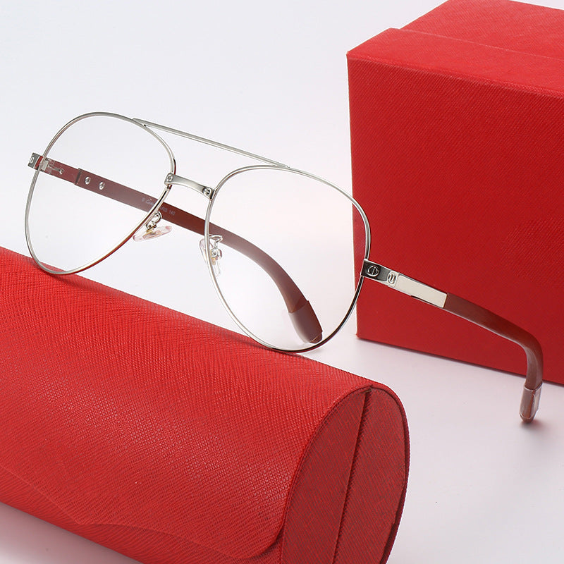 Damen elegante Piloten-Sonnenbrille mit feinem Metallrahmen und UV-Schutz Brehn
