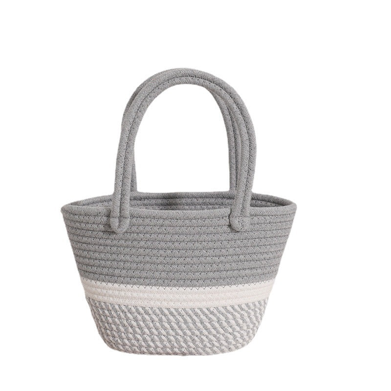 Damen Modische Strandtasche aus geflochtenem Damenmaterial Brehn