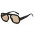 Oversized geometrische Linsen Sonnenbrille Brehn