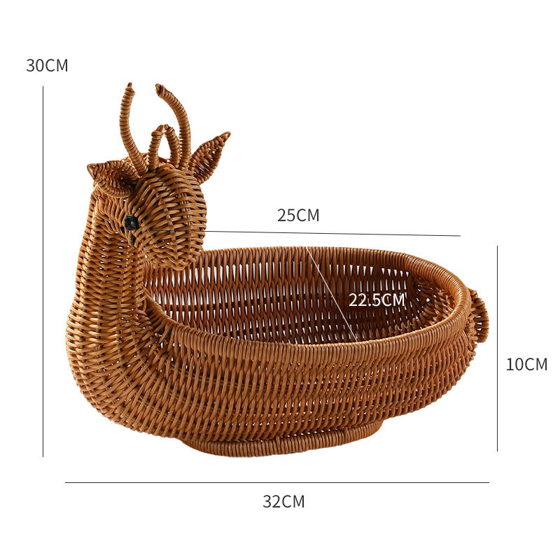 Unisex Geflochtener Dekorationskorb in Entenform Brehn