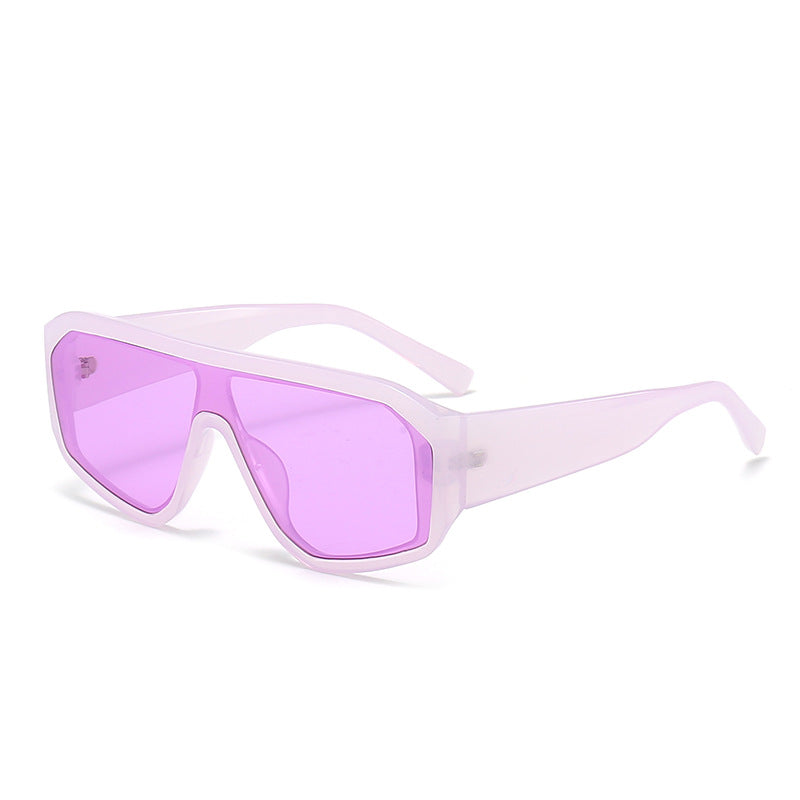 Herren Futuristische Übergroße Schild Sonnenbrille Brehn