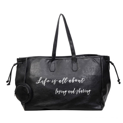 Stylische Leder Tote