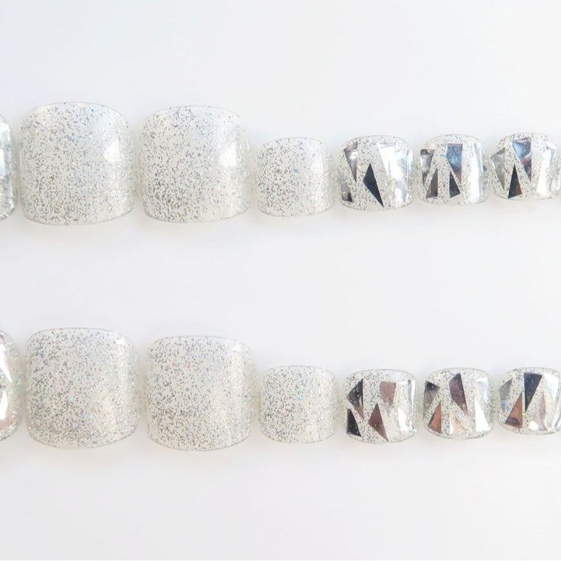 Premium Glitzernde Press-On Nagelkunst Set Brehn
