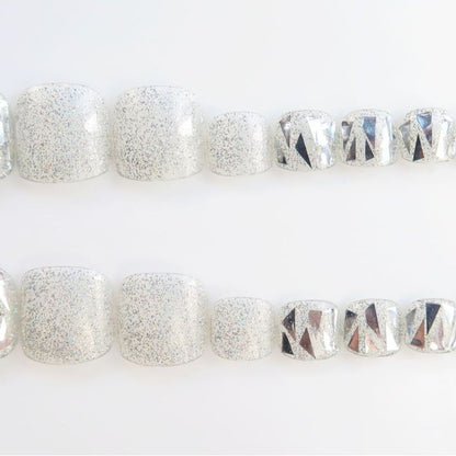 Premium Glitzernde Press-On Nagelkunst Set Brehn