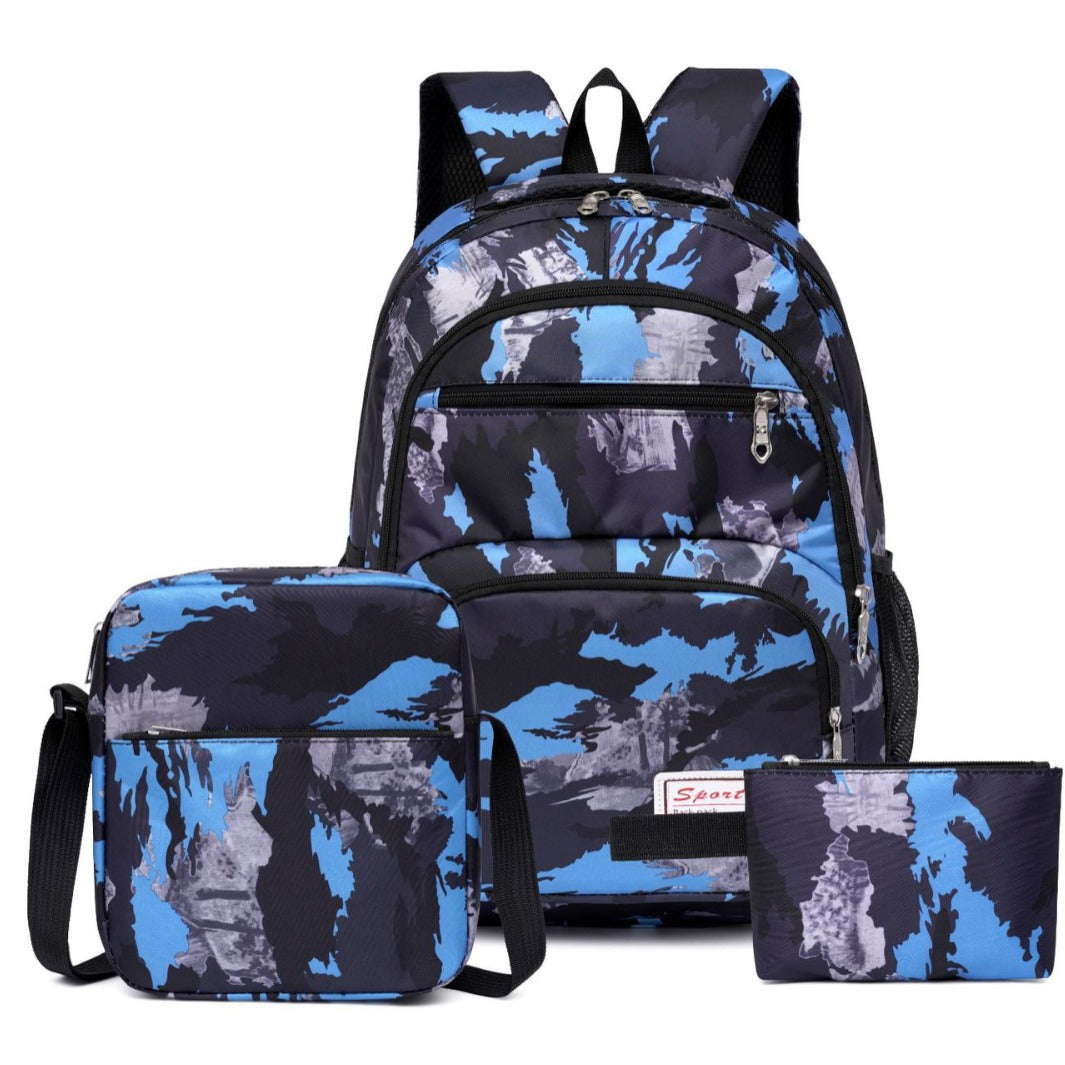 Schulrucksack mit Mehreren Fächern und Passendem Zubehör Brehn