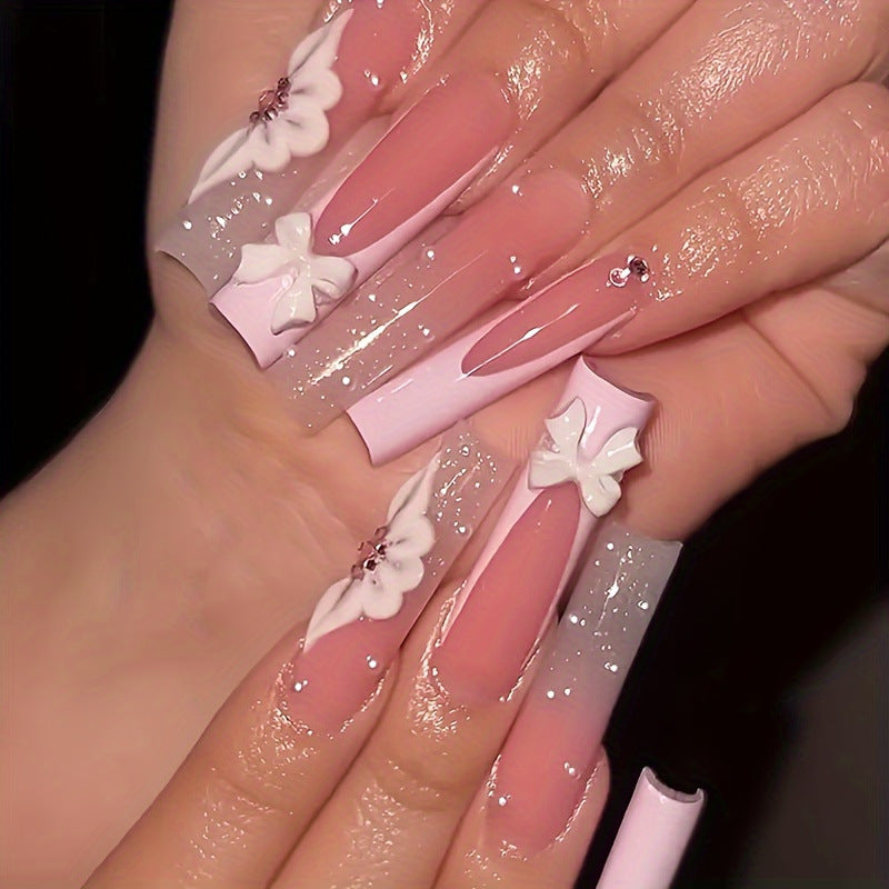 Floral 3D Nagelkunst Verlängerungen Brehn