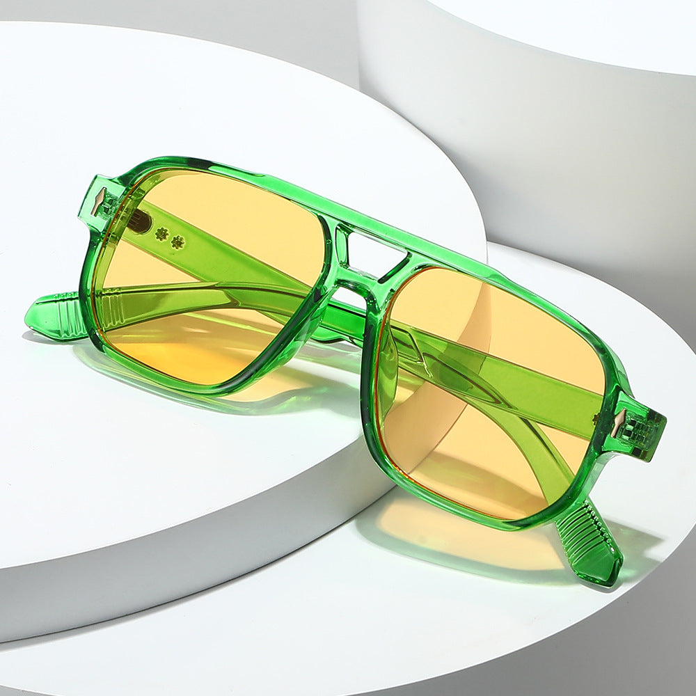 Modebewusste polarisierte rechteckige Sonnenbrille Brehn