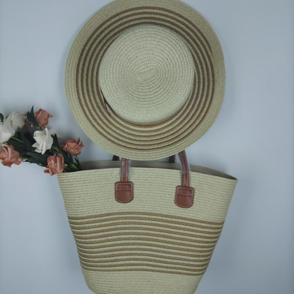 Strandtasche und Sonnenhut Set Brehn