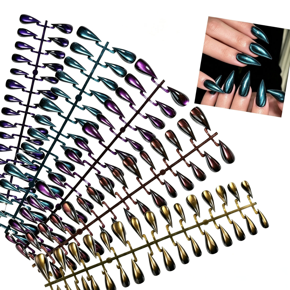 Stiletto Press-On Nagelset