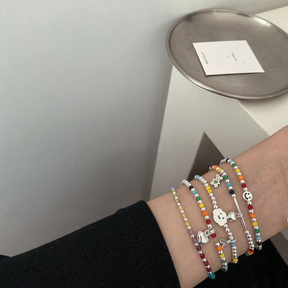 Farbige Charm Perlenarmband Brehn