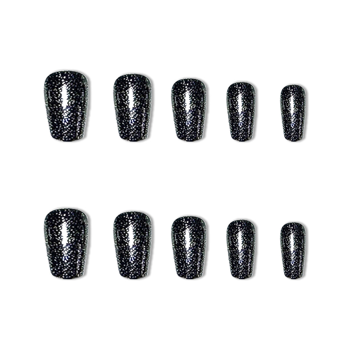 Premium Glitzernde Lange Stiletto Nagelverlängerungen Brehn