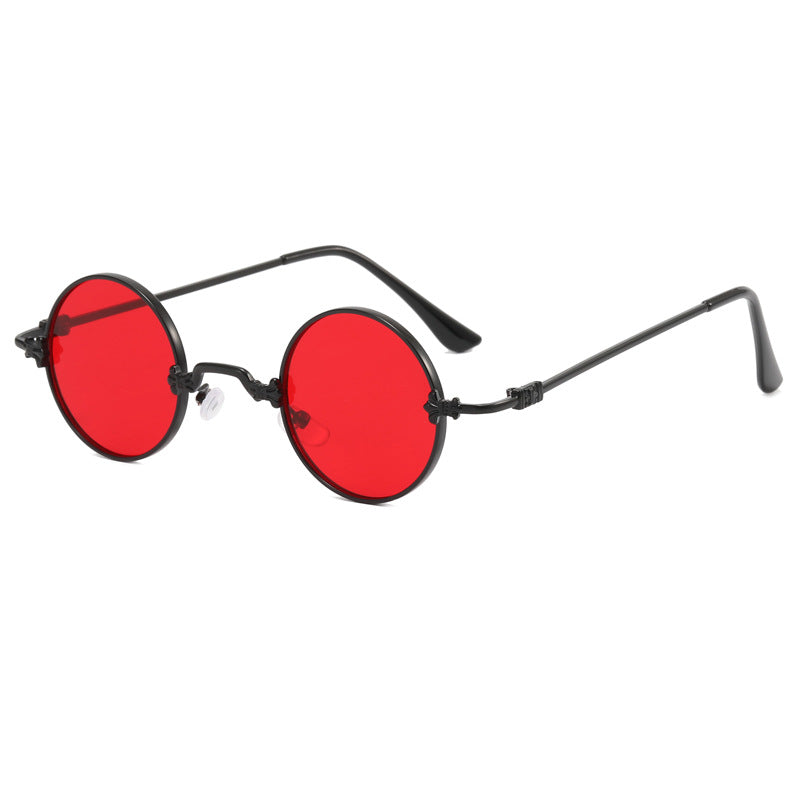 Damen modische runde Brille mit hochwertigem Metallrahmen und flexiblen Bügeln Brehn