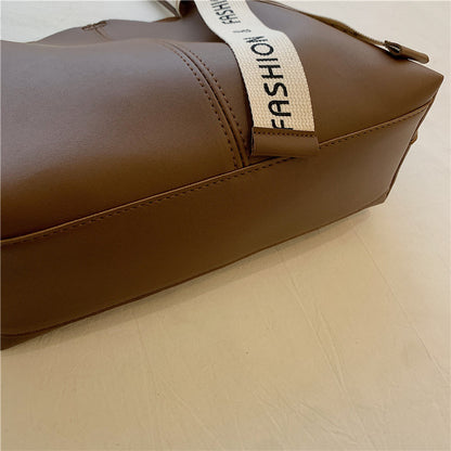 Stilvolle Kunstleder Tote Bag mit strukturiertem Griff