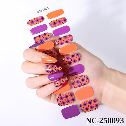 Halloween-Themen Nagelkunst-Wraps