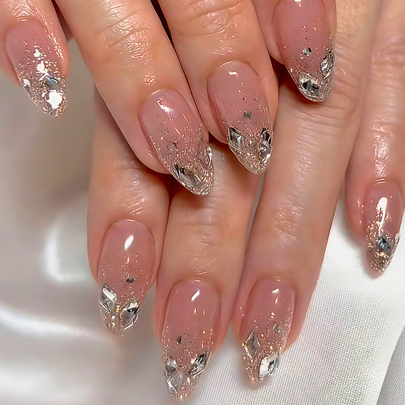 Kunstnagelset mit elegantem Glitzer-Design Brehn