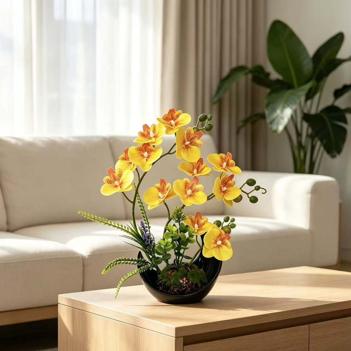 Naturgetreues Orchideenarrangement