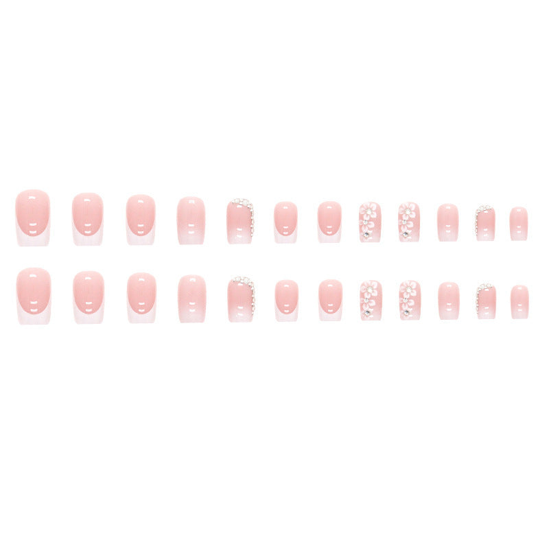 Deluxe Floral Acryl Press-On Nageltipps Brehn
