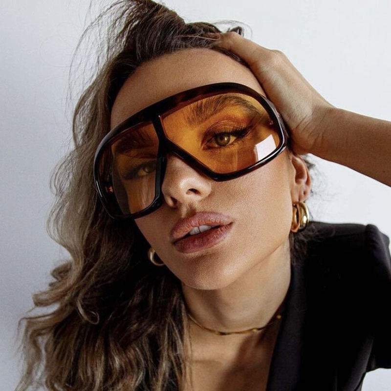 Damen oversized Sonnenbrille im modischen Schildkrötenmuster Brehn