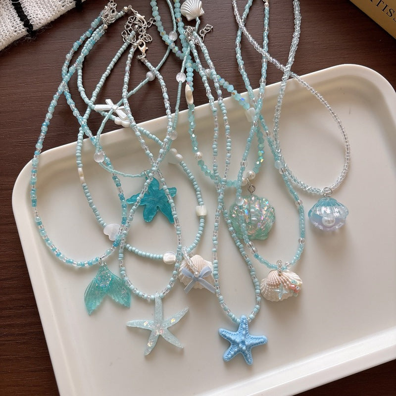 Halskette mit Glitzerfischschwanz Brehn