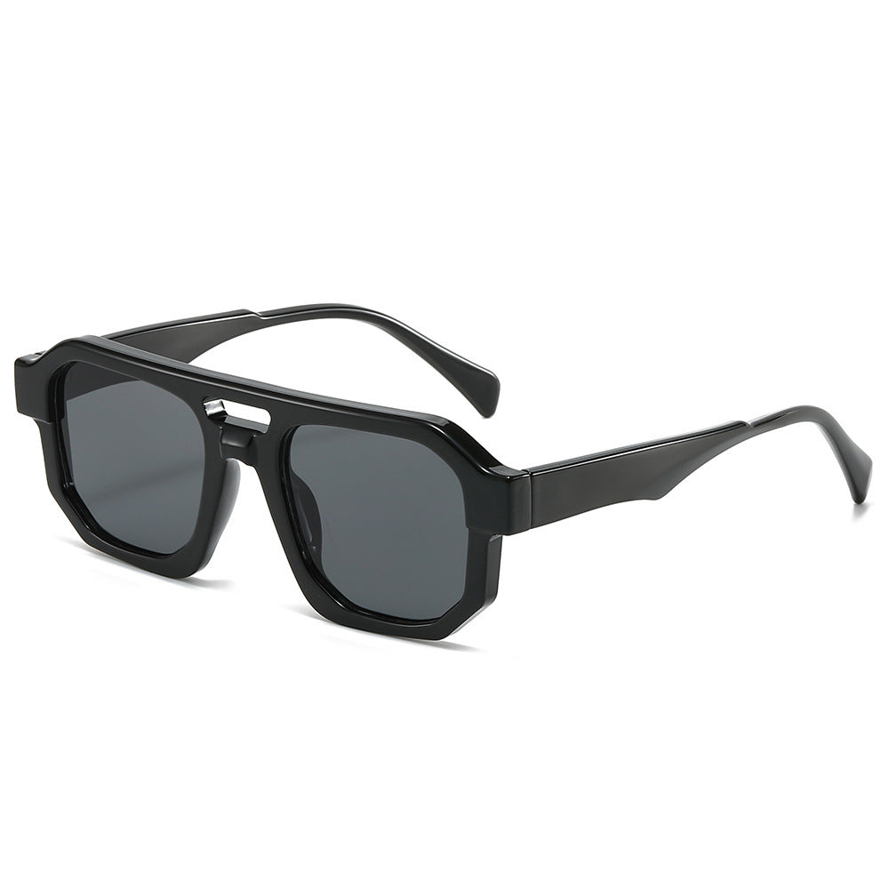 Fashion-Forward Geometrische Übergroße Sonnenbrille Brehn