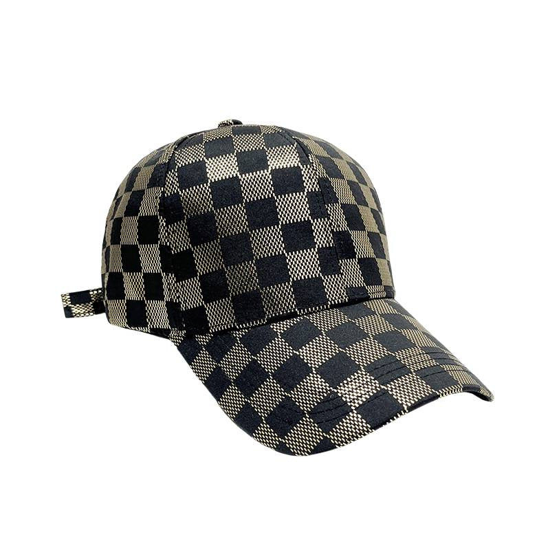 Damen Mesh Karo Baseball Cap Brehn