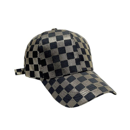Damen Mesh Karo Baseball Cap Brehn